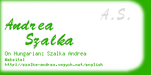 andrea szalka business card